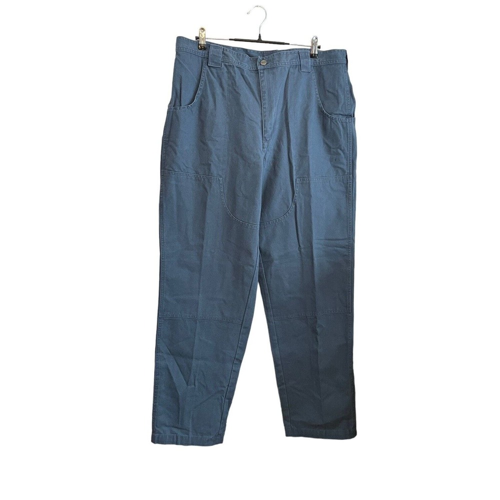 L.L. Bean Outdoor Canvas Pants Size Men 40 x 34 Blue‎ Durable Heavy Work Utility